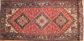 05527 Heriz Persian Red Blue White 5-6×11-5 | Manoukian Rugs™ ws