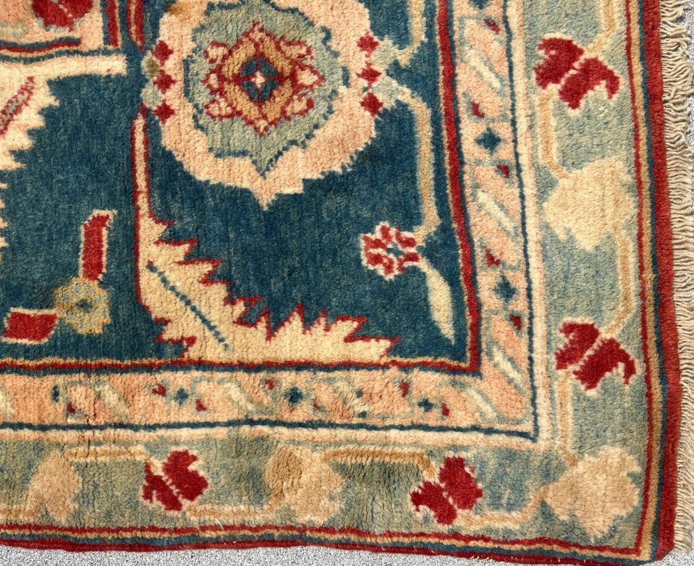 Oushak Turkish Orange Blue 10-8x12-4 | Manoukian Rugs™ - Image 3