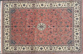 Persian Design Pakistan Pink White 9-2x13-11 | Manoukian Rugs™