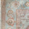 05807 Oushak Turkish 7-4x10-7 natural blue pink corner | Manoukian Rugs™