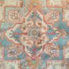 05807 Oushak Turkish 7-4x10-7 natural blue pink cu | Manoukian Rugs™