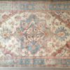 05807 Oushak Turkish 7-4x10-7 natural blue pink ws | Manoukian Rugs™