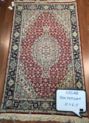 Persian Pakistan White Blue 4x6-7 | Manoukian Rugs™