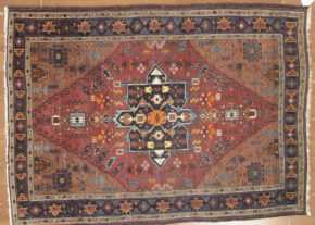 05202 Persian Design Romanian Red Beige 5×6-6 | Manoukian Rugs™