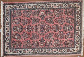 Sarouk Persian Pink White 3-4x4-10 | Manoukian Rugs™