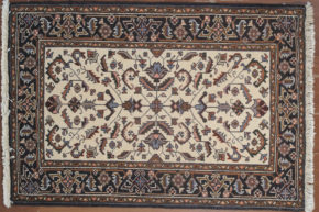 05251 Heriz Persian Natural Blue Beige 3-4x4-10 | Manoukian Rugs™