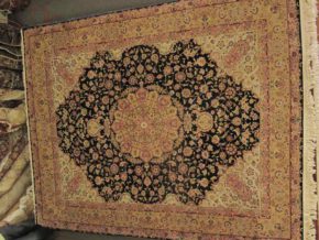 05430 Tabriz Design China Black & Beige 8×10 | Manoukian Rugs™