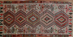 Flat Weave, Vintage, Turkish (5' 6" x 11' 5")