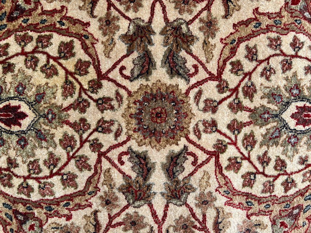 06144 Sultanabad Design Indian Beige Red Green 11-10x14-7 | Manoukian Rugs™