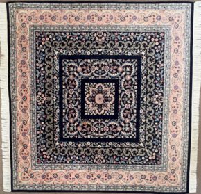 06209 Tabriz Design Pakistan Blue Pink Natural 8-2×8-6 | Manoukian Rugs™ ws