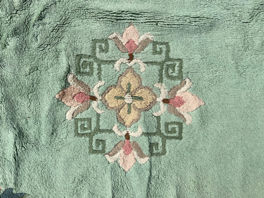 06258 Peking Chinese Green & Pink 11-8x14-6 | Manoukian Rugs™