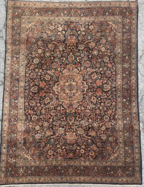 06291 semi antique kazvin persian 8-10x12-8 ws | Manoukian Rugs™