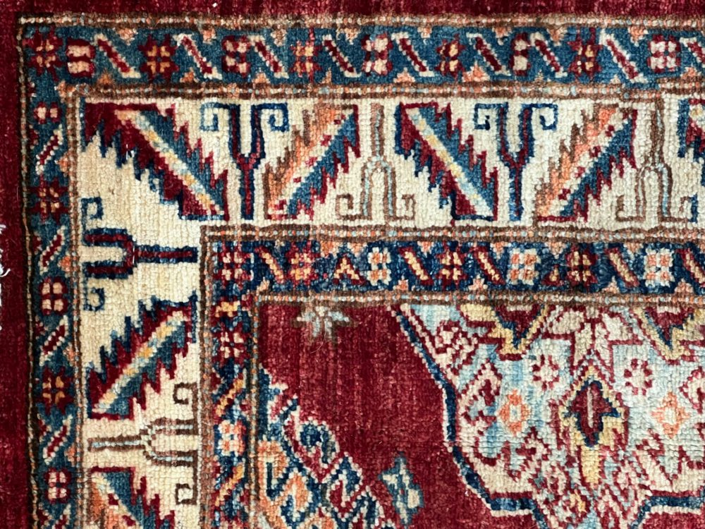 super kazak afghan 3-6x5-5 corner