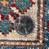 06511 Super Kazak Afghan Red Natural Green 3-2x5 | Manoukian Rugs™ back