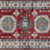 06511 Super Kazak Afghan Red Natural Green 3-2x5 | Manoukian Rugs™ ws