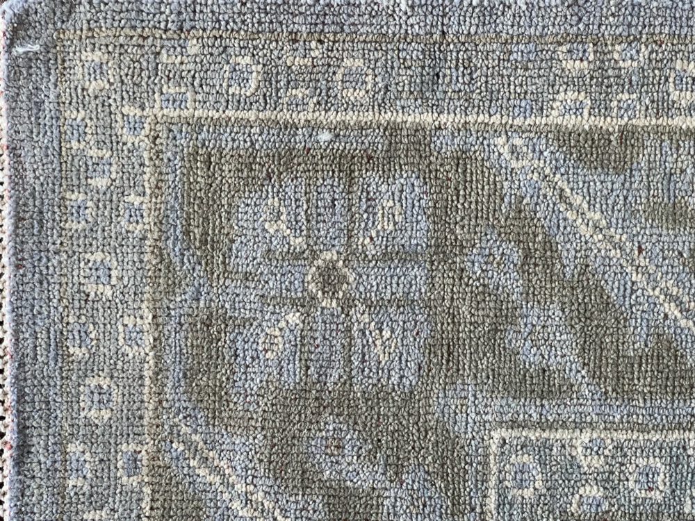 Chobi Afghan Gray Green Natural 6x9 | Manoukian Rugs™ - Image 3