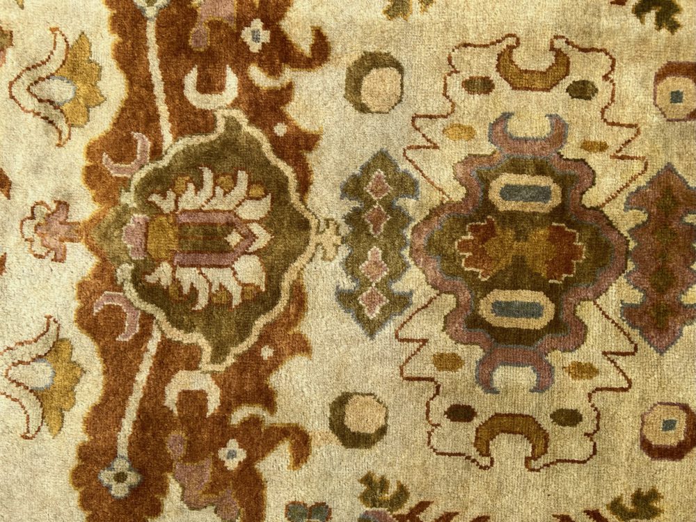 Oushak Indian Tan Yellow 8x10 | Manoukian Rugs™ - Image 2