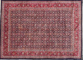 06256 Mahal Persian Blue Natural Red 9-9x13-6 | Manoukian Rugs™ ws