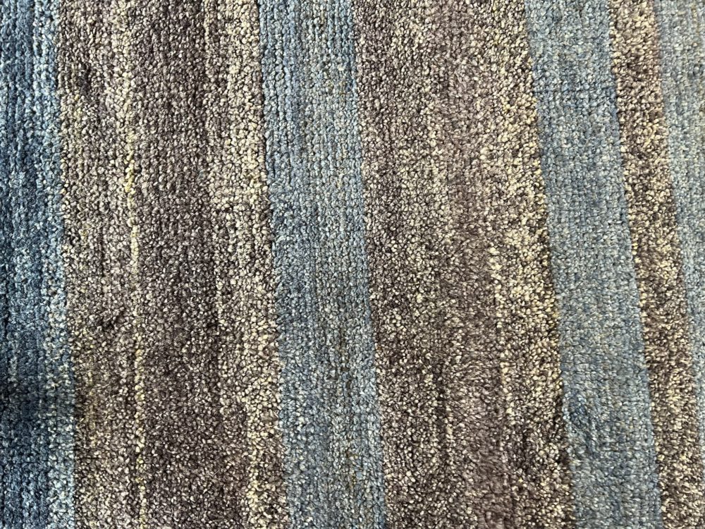 Contemporary Indian Gray Blue White 8x10 | Manoukian Rugs™ - Image 2