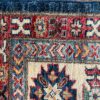 SS011922T252 Super Kazak Afghan Blue White Red 9x12 | Manoukian Rugs™