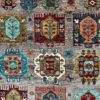 SS0130223T400 Tribal Pakistani Gray Blue Red 5-2x6-10 | Manoukian Rugs™