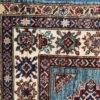 SS051722T265 Super Kazak Afghan Blue White Red 5-1x7 | Manoukian Rugs™