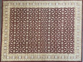 SS051722T297 Peshawar Pakistani Red White Beige 9x12 | Manoukian Rugs™