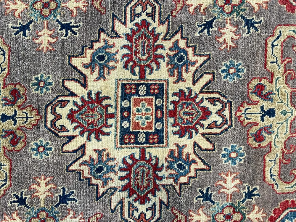 SS091322T350 Kazak Afghan Brown Red Beige 4-9x6-9 | Manoukian Rugs™