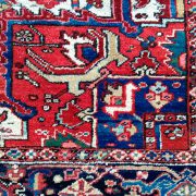 Heriz Semi-Antique Persian Red White Blue 8-8x11-5 CU 3